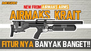 AIRMAKS KRAIT  SENAPAN ANGIN PCP TACTICAL BULLPUP TERBARU FITUR LENGKAP [upl. by Anak]