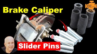 How to lubricate caliper slider pins [upl. by Nylrem]