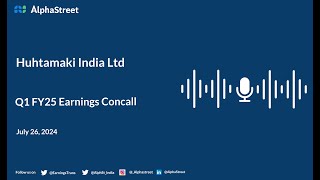 Huhtamaki India Ltd Q1 FY202425 Earnings Conference Call [upl. by Adeuga133]