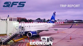 TRIP REPORT  JetBlue Airways  Embraer 190  New York LGA to Boston BOS  Economy [upl. by Mccutcheon]