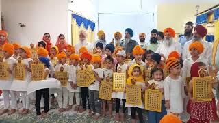 Paris France  Gurmat Summer Camp Presents Distribution at Gurdwara Baba Makhan Shah Lubana [upl. by Eelta]