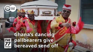 Ghana’s pallbearers are giving the deceased a joyous final sendoff [upl. by Acnalb]