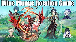 Diluc Xianyun Team Rotation Guide and Review [upl. by Elysha]