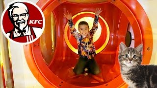 VLOG  Fun amp Chats au KFC  Aire de Jeux Tasty World [upl. by Bouchard609]