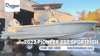 SOLD 2022 Pioneer 222 Sportfish Virtual Video Tour [upl. by Chobot]