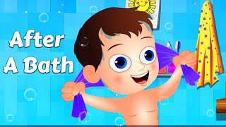 After A Bath  Nursery Rhymes and Kids Songs  Videos For Kids [upl. by Yee]