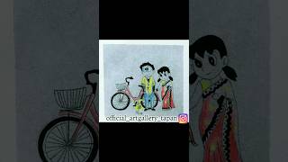 Nobita Sizuka Love Art❤️  How to draw Nobita Sizuka drawing nobitalovers sizuka cartoon art [upl. by Sashenka]