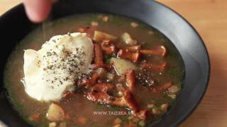 Суп с лисичками Поліўка зь лісічкамі Zupa kurkowa Chanterelle mushroom soup [upl. by Giovanni338]