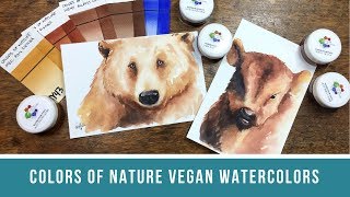 Discontinued Colors of Nature Watercolor Review  Vegan NonToxic and CrueltyFree Watercolor [upl. by Choong]