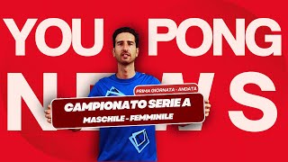 YOUPONG NEWS 🏓 1 Giornata di Campionato Italiano Serie A1 [upl. by Madriene]