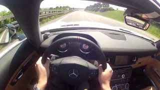 Mercedes SLS AMG GT Roadster 0100 kmh und Kickdown 200 Acceleration SOUND [upl. by Munsey]