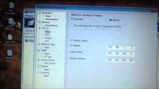 How to Configure Network Printer Manual IP Setting [upl. by Llehcim]