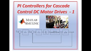 Designing PI controllers for a cascade control DC motor drive with speed and torque loop  part 1 [upl. by Pangaro]