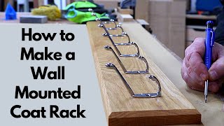 DIY Pallet Wood Coat Rack [upl. by Hoj218]