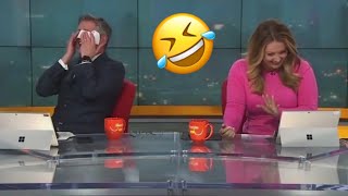 Top 5 News Anchors Cant Stop Laughing 2023 Part 5 Best News Bloopers 2023 [upl. by Jempty580]