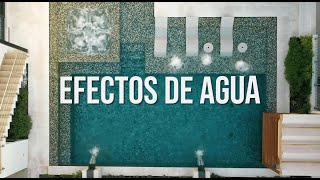 EFECTOS DE AGUA para tu piscina  Albercas Aqua [upl. by Wandy]