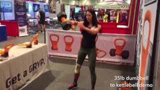 35lb Dumbbell to Kettlebell Demo [upl. by Heall290]