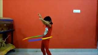 How to rotate hula hoop around your waist and knees [upl. by Alessandro]