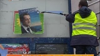 Elections Lyon lutte contre laffichage sauvage [upl. by Nonek]