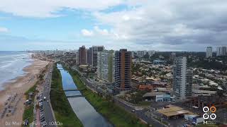 Voo pela orla de Salvador Av OtÃ¡vio Mangabeira [upl. by Nylear]