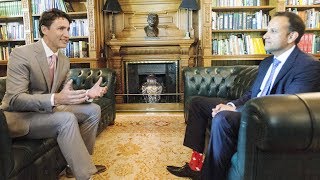 Justin Trudeau meets with Irish prime minister [upl. by Jabe]