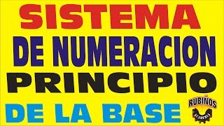 SISTEMA DE NUMERACIÓN Y EL PRINCIPIO FUNDAMENTAL DE LA BASEEJEMPLOSREGLA DE SIGNOS [upl. by Ri]