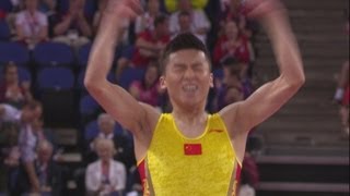 Dong wins Mens Trampoline Gold  London 2012 Olympics [upl. by Ydarg991]