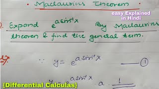 Maclaurins expansion Theorem  Problem 5  Differential Calculas [upl. by Yelehsa]