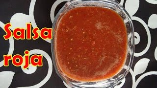 Como HacerSALSA ROJA TAQUERA PICOSITA♥♥ [upl. by Blythe973]