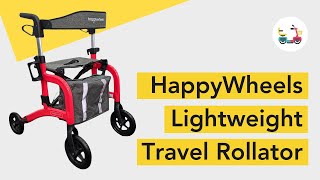 How to use HappyWheels Lightweight Travel Rollator [upl. by Yuri]