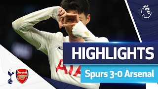 Kane amp Son goals secure North London Derby win in CRAZY atmosphere  HIGHLIGHTS  Spurs 30 Arsenal [upl. by Doralyn]