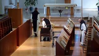 Fr Joseph pre funeral prayers with Br B praying for Fr J the day before his burial [upl. by Fisher597]