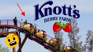 Knotts Berry Farm Rides 2018 Sidewinder Roller Coaster [upl. by Manthei105]