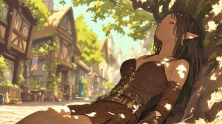 Relaxing Medieval Music  Cherry Blossom Bard Mythical Bard Ambience Beautiful RPG Music [upl. by Mercorr]