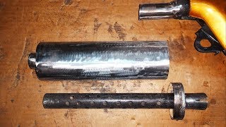 Fabricating a 2 Stroke Muffler from SCRATCH  TS185 Build 13 [upl. by Nnyre]