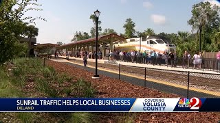 Central Floridians are making their way to DeLand via SunRail [upl. by Naihs]