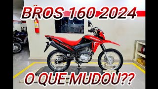 BROS 160 ESDD 2024 VERMELHA O QUE MUDOU [upl. by Winnah322]