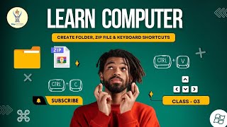 How to Create Folder zip File amp Shortcuts skills computereducation tech zipfile folder trend [upl. by Aicssej]
