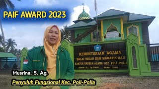 PAIF AWARD 2023 quotPendampingan Kelompok Rentanquot [upl. by Eemyaj190]