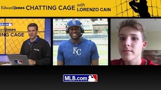 Chatting Cage Lorenzo Cain answers fans questions [upl. by Orsino]