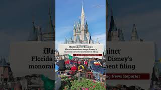 Battle of DeSantis and Disney Florida lawmakers target Disneys monorail shorts [upl. by Kcinomod894]