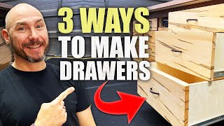 3 Ways To Build EASY DIY Drawers  Good Better Best [upl. by Aynos]