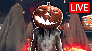 Playing the NEW Phasmophobia UPDATE LIVE  Halloween Event [upl. by Dimah868]