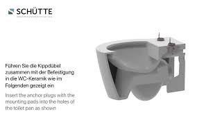 WC Sitz mit Kippdübeln Montageanleitung Toilettensitz [upl. by Adal]