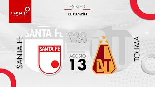 EN VIVO  Santa Fe vs Tolima  Liga Colombiana por el Fenómeno del Fútbol [upl. by Elletnohs]