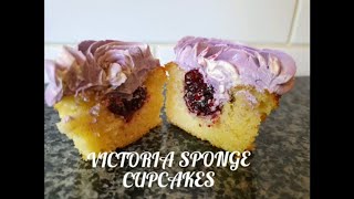 How to make Victoria Sponge Cupcakes Mary Berry recipe converted Gluten Free Tasty [upl. by Yboj967]