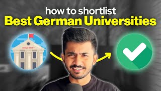 How to SHORTLIST Universities for Germany  FeesLanguageEligibility [upl. by Soo]