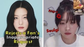 Red Velvets Seulgi Denies Fans quotInappropriatequot Video Call Request [upl. by Orsola]