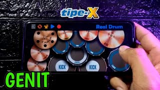 TIPE  X GENIT  REAL DRUM COVER [upl. by Anner]