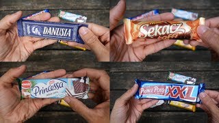 Polish Chocolate Bars  Taste Test  Prince Polo Princessa Danusia and more [upl. by Frazer]